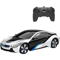 Rastar BMW I8 Silver R/C -kauko-ohjattava auto, 1:24