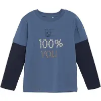 Minymo T-Shirt Ls - Blue - 86
