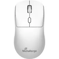 MediaRange MROS257, Molempikätinen, Optinen, 1600 DPI, Valkoinen