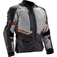 Leatt ADV Flowtour 5.5 Tekstiilitakki Harmaa/Musta/Oranssi Miehet, size 3XL