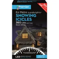 Premier 360 LED-valoketju Lumihiutale - 8 8m