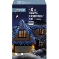 Premier 480 LED-valoketju Lumihiutale - 11 8m