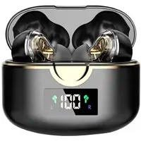 INF Langattomat Bluetooth 5.0 Double Dynamic Speaker -kuulokkeet Musta