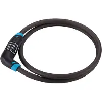 BBB CodeSafe BBL-36 Bike Lock Chromium, black