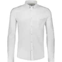 Lindbergh Yarn Dyed Oxford Superflex Shirt L/S - White - S