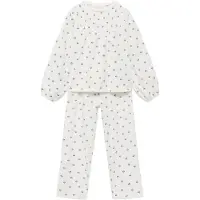 Mango Printed Cotton Pyjamas - White - 11-12