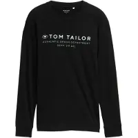 Tom Tailor Printed Longsleeve - Black - XXL