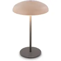 Briloner LED-akku-pöytälamppu Brilo unplugged Caxa, beige/antrasiitti himmennettävä, Musta, Metalli