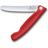 Victorinox Swiss Classic sahalaitainen taittoveitsi 11 cm, punainen