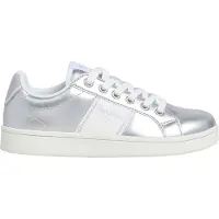 Pepe Jeans for woman/girl. PGS000005 Player Shine shoes silver (36), Flat, Laces, Casual, children's fashion