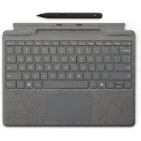 Microsoft Surface Pro TypeCover with CoPilot Button näppäimistö ja Slim Pen 2 kynä, platina