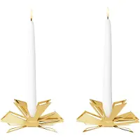 Georg Jensen - Joulu 2025 kruunukynttilänjalka 8,3x3,7 cm 2 pakkaus kulta
