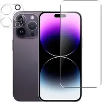 Mtp Products iPhone 15 Pro Max 2-in-1 Sarja Karkaistu Lasi Panssarilasi ja Kameran Linssi