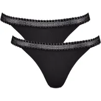 Sloggi Go Ribbed R Tanga C2P - Black - M