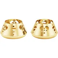 Georg Jensen - Joulu 2025 tuikkulyhty 7,2x4 cm 2 pakkaus kulta