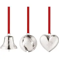 Georg Jensen - Joulu 2025 koristepakkaus 3 osaa hopea