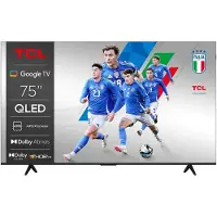 TCL P7K 75P7K, 190,5 cm (75"), 3840 x 2160 pikseliä, QLED, Älytelevisio, Wi-Fi, Metallinen