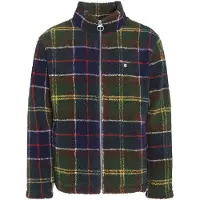 Barbour Tartan Fleece Zip Through - Green - L