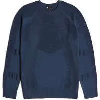 G-Star for man. D26777-C259-H737 3D Biker ribbed sweatshirt blue (XXL), Casual, Acrylic, Organic Cotton, Sustainable