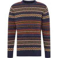 Barbour Neulepaita '' sininen / karamelli / vaaleanruskea