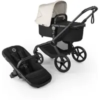 Bugaboo Fox 5 Renew Complete Kehto Ja Istuin Rattaat Black / Heritage Black / Misty White One Size Musta One Size Pojat, Tytöt