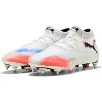 Puma Future 8 Ultimate Sg Untamed - Valkoinen/musta/hehkuva Punainen - Pehmeä Nurmi (Sg), koko 41