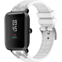 24hShop Silikoniranneke Amazfit Watch Bip 5 22mm - Valkoinen - Valkoinen