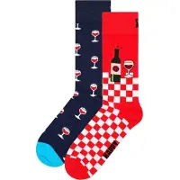 Happy socks 2-Pack Wine Socks Gift Set - Red - 41-46