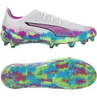 Puma Ultra 6 Ultimate Fg Brilliance - Valkoinen/fizzy Apple/sininen/puhdas Magenta Limited Edition - Nurmi (Fg), koko 39