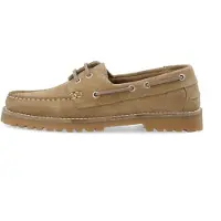 Bianco Biacapri Boat Shoe Suede - Cream - 41