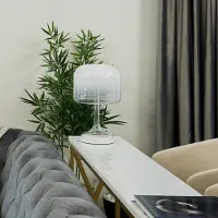 Maytoni Led pöytävalaisin Spirito, Valkoinen/opaali, Olohuone/ruokailutila, Lasi