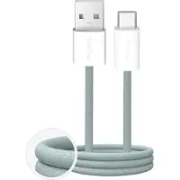 Puro Fabrik 2.0 10W USB-A - USB-C Braided Cable 1.5 m - Green