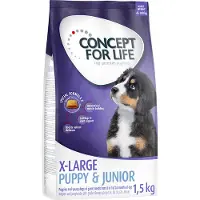 Concept for Life 4x1,5kg X-Large Puppy & Junior koiran kuivaruoka