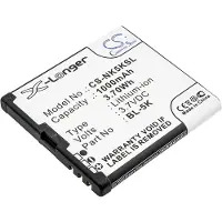 123accu Nokia BL-5K yhteensopiva akku 1000 mAh