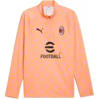 Puma Ac Milan Pre Match 1/4 Vetoketju - Oranssi/keltainen, koko Medium