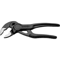 Knipex Cobra XS Polygrip-pihdit, kuvioitu karkea pinta, harmaa, korroosiosuo