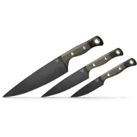 Benchmade 4000BK-01 Cutlery 3pc Set - OD Green/Black