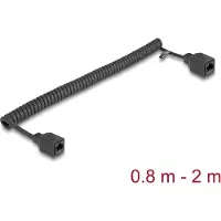 HQ Products 90671, 2 m, Cat5e, U/UTP (UTP), RJ-45, RJ-45, Musta