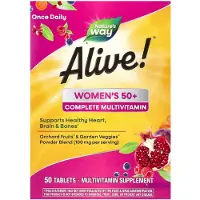 Nature'S Way - Alive! Naisten 50+ täydellinen monivitamiini (50 tablettia)
