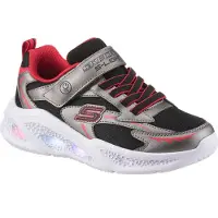 SKECHERS LED-kengät - Meteor Lights - Glow Kamppailu - Gun/Punai - - 35 - LED-kengät