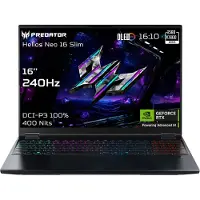 Acer Predator Helios Neo 16S AI PHN16S-71-95J5 16" FHD i9-275HX/64GB/1000GB/NVIDIA GF RTX 5070 Ti/Win11/ENG kbd/Musta/2Y Takuu