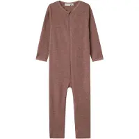 Name it Nmfwang Wool Needle Nightsuit Solid - Brown - 92