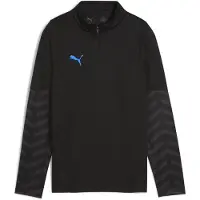 Puma Harjoituspaita Individualcup 1/4 Vetoketju - Musta/sininen Lapset, koko 128 cm