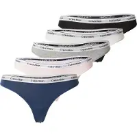 Calvin Klein Thong 5 Pk - Black - L