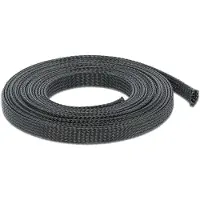 DeLOCK – Braided Sleeve stretchable 5 m x 12 mm black (18849)