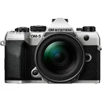 OM SYSTEM Digital Mirrorless Camera OM-5 Mark II with 12-45mm f/4 Lens Silver