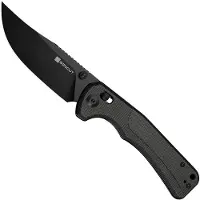 SENCUT Slybolt S25001A-1 Black 9Cr18MoV, Dark Green Micarta, pocket knife