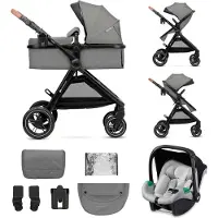 Kinderkraft ESME 2-in-1 Yhdistelmävaunut, Pure Black