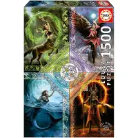 Educa Elemental Magic Star Chart, Anne Stokes 1500p palapeli