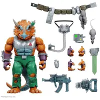 Super7 Teini-ikäiset Mutanttininjakilpikonnat Ultimate Action Triceraton -hahmo 20 Cm